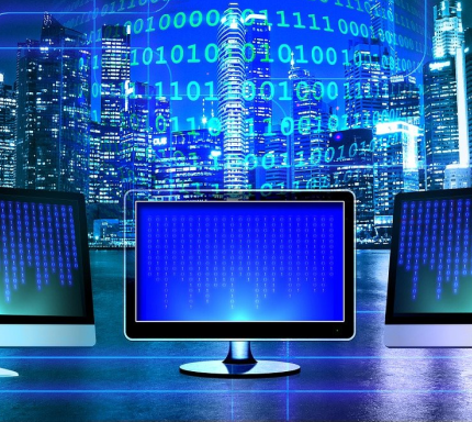 Computerskærme med kode